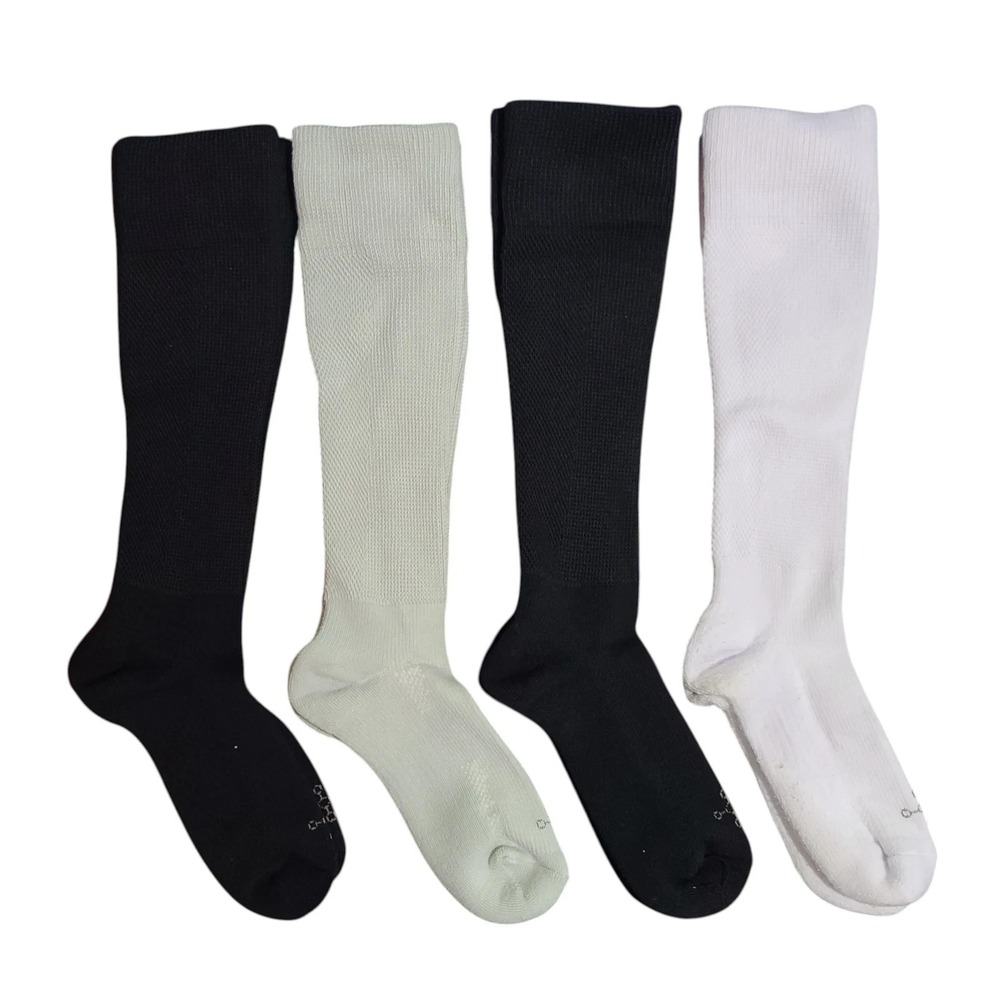 TOMMIE COPPER ECOWICK OVER THE CALF COMPRESSION SOCKS Women Large 10-12.5 BASIC